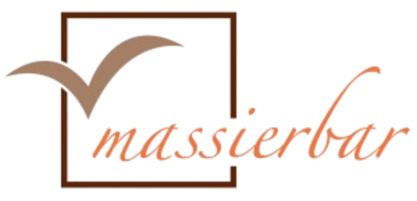Massierbar logo representing professional massage, wellness, and therapeutic treatments in Munich.